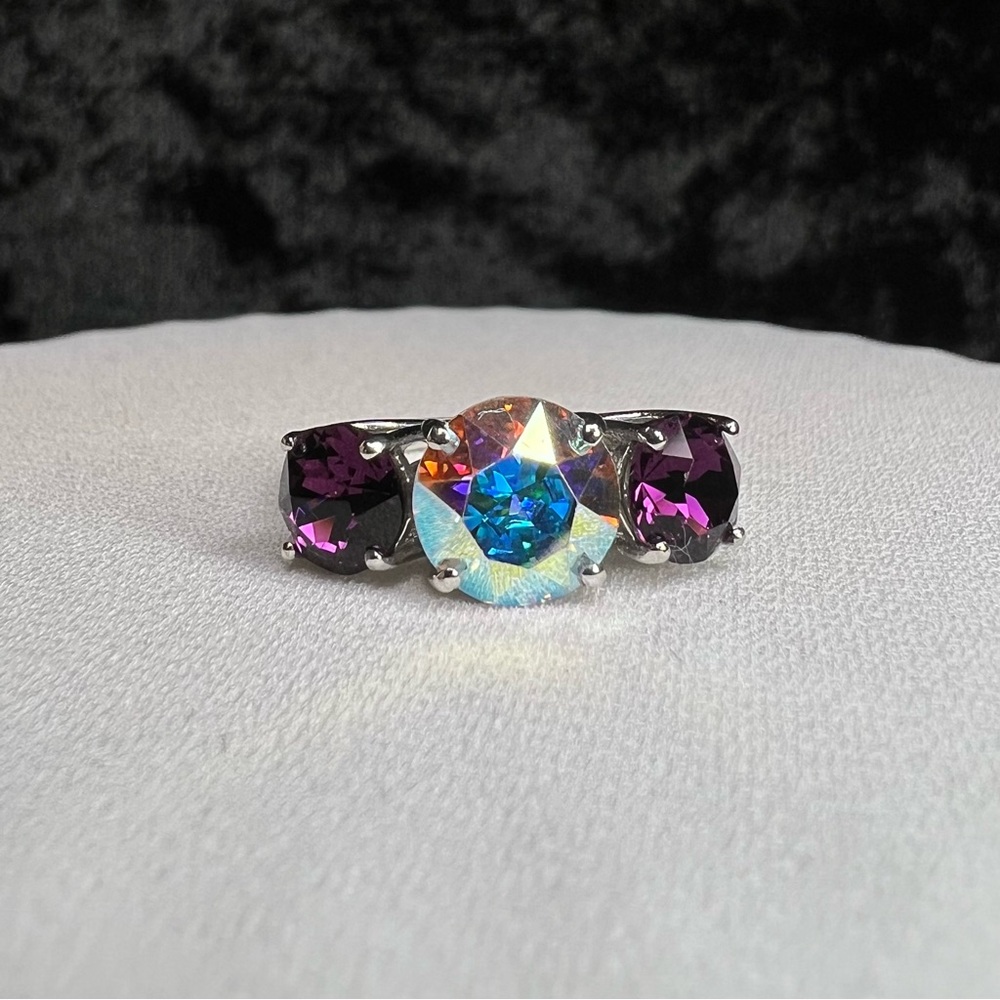 Sterling Silver Swarovski Crystal Ring